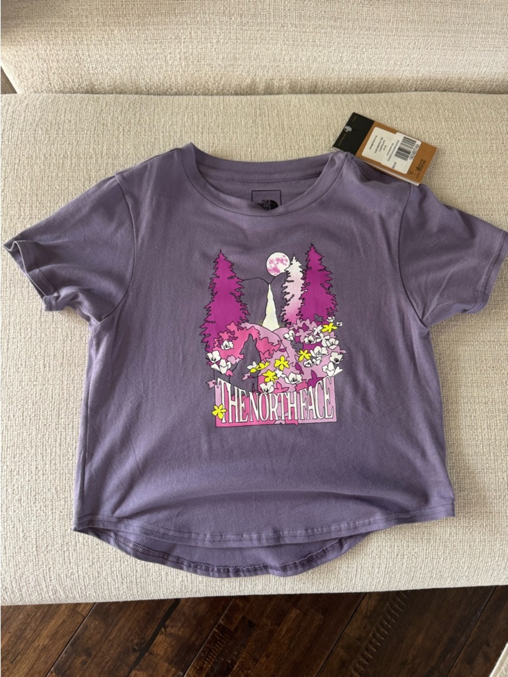 The North Face Lavender Graphic Short-Sleeve Tee